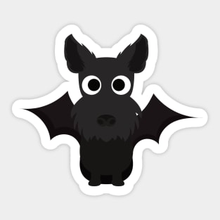 Scottish Terrier Halloween Fancy Dress Costume Sticker